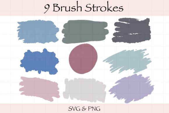 Brush Stroke Sublimation: Graphics and Templates