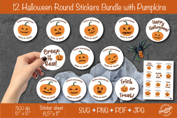 Halloween Stickers PNG: Graphics & Illustrations Review