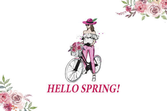 Hello Spring Graphics & Print Templates