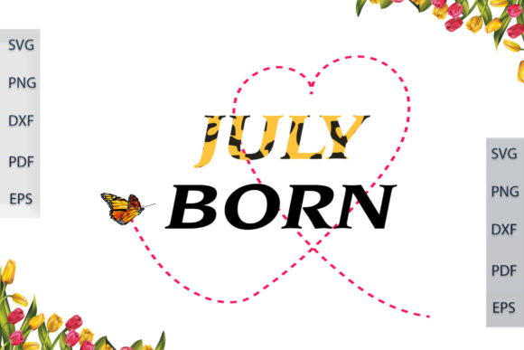 July Born in Leopard Font Gift Ideas: Graphics & Print Templates Review