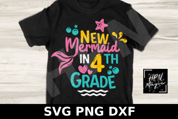 New Mermaid in 4th Grade SVG: Graphics for Creative Projects