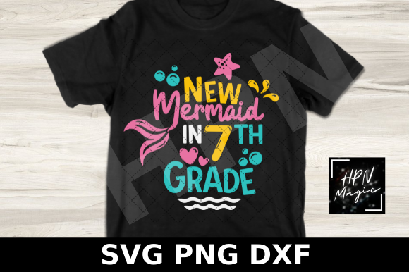 New Mermaid in 7th Grade SVG Graphics