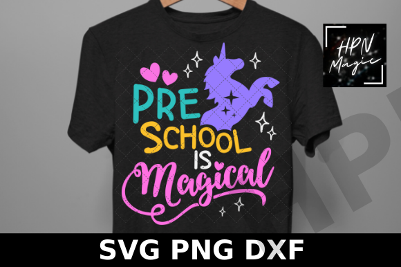 Preschool is Magical SVG Unicorn Graphics