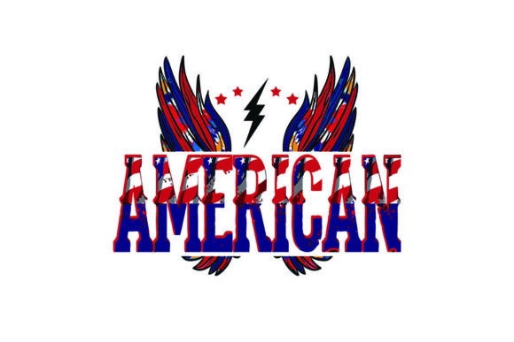 Wings Angel Flag Day America Graphics